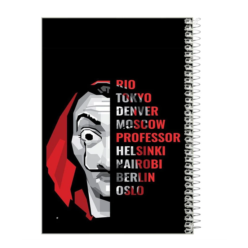 دفترچه یادداشت 40 برگ طرح سریال  Money Heist خانه کاغذی in1