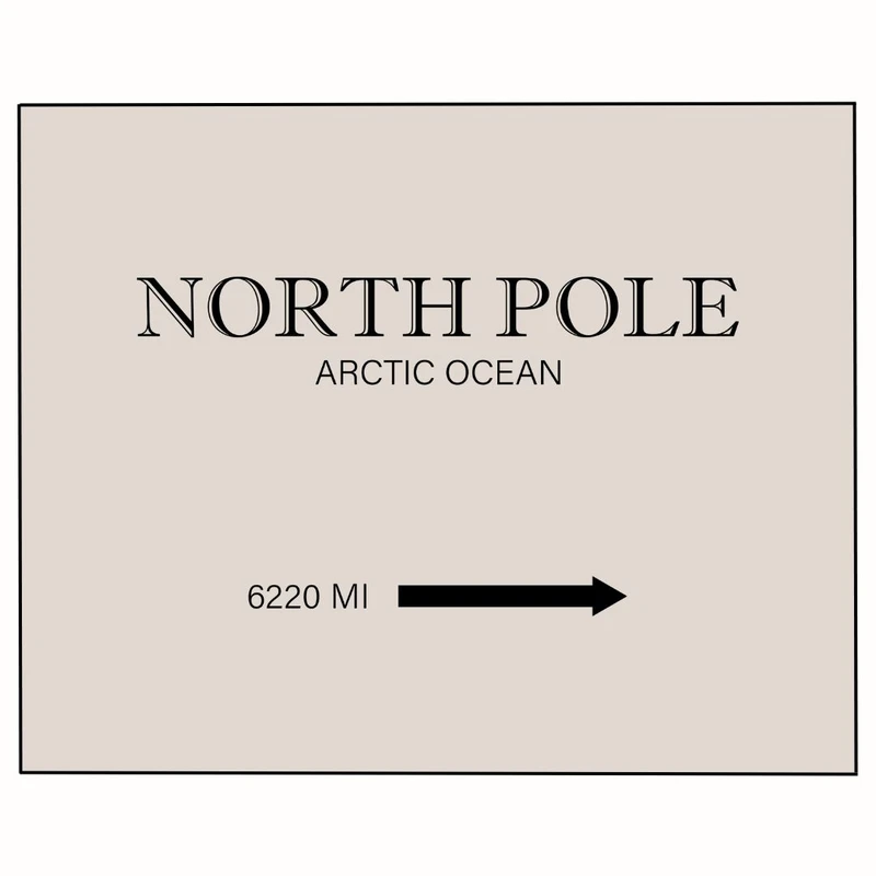 پوستر مدل نشان شمال قطب