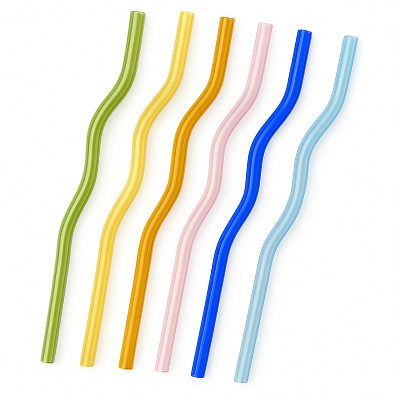 نی مدل رنگی بسته ۶ عددی 