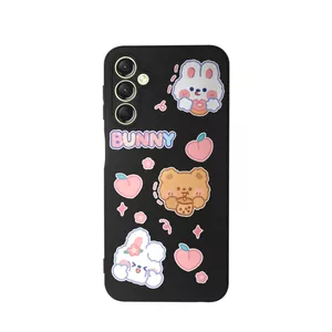 کاور طرح  خرگوش و هلو کدFF013  مناسب برای گوشی موبایل سامسونگ Galaxy A54