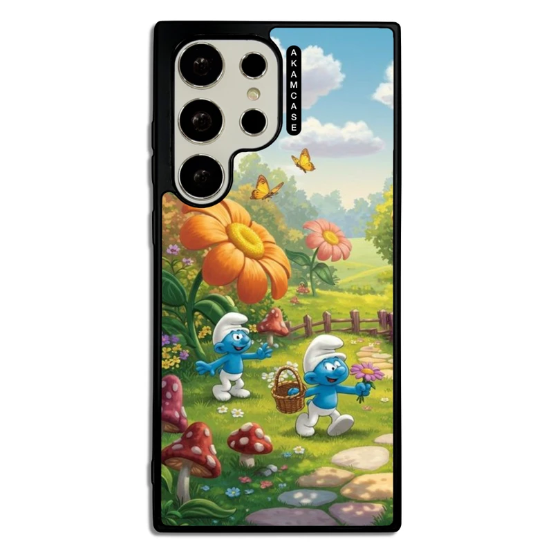 کاور آکام مدل AMC-WSGS23U-SMURFS-9 مناسب برای گوشی موبایل سامسونگ Galaxy S23 Ultra