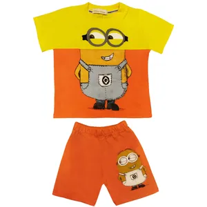 ست تی شرت و شلوارک بچگانه مدل Minion-OR001115