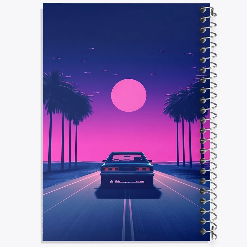 دفتر مشق 50 برگ خندالو طرح ماشین کلاسیک کد F2814