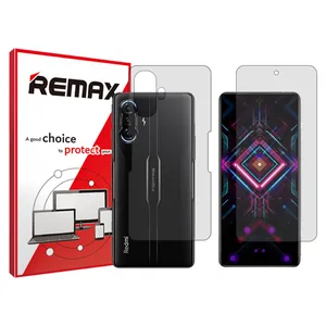 Remax Resistant model transparent screen protector suitable for Xiaomi Redmi K40 Gaming mobile phone along with the back protector