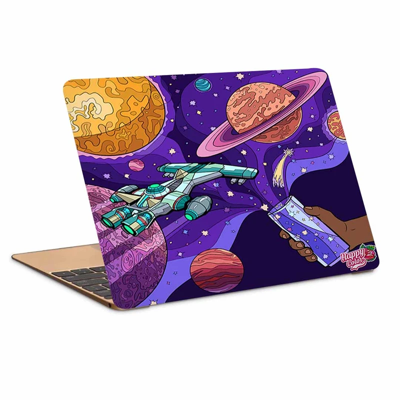 استیکر لپ تاپ طرح space ship کد P-38مناسب برای لپ تاپ 15.6 اینچ