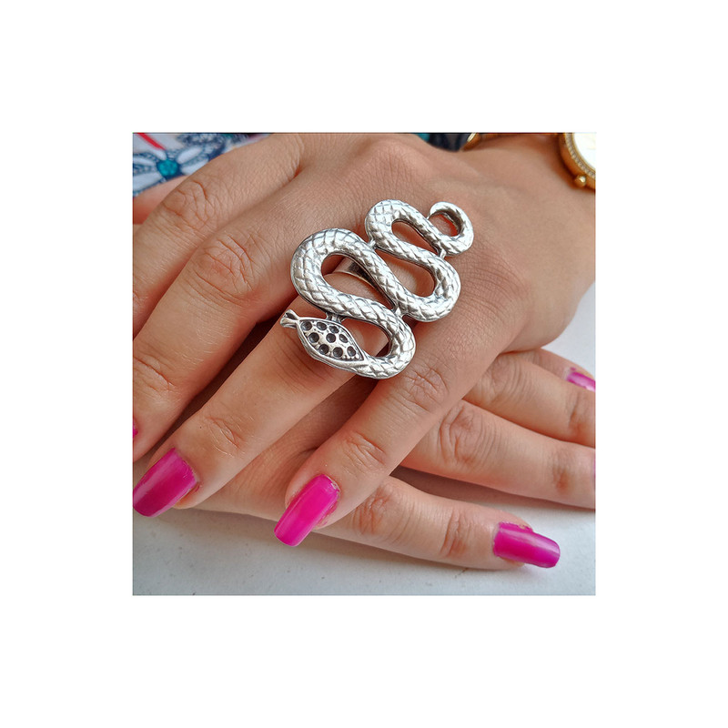 انگشتر زنانه مدل مار کد SN-715