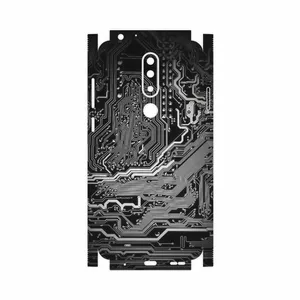 MAHOOT Black Printed Circuit Board-FullSkin Cover Sticker for Nokia 5.1 Plus