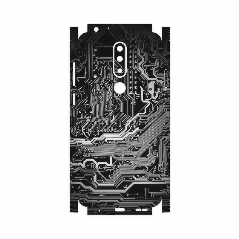 برچسب پوششی ماهوت مدل Black Printed Circuit Board-FullSkin مناسب برای گوشی موبایل نوکیا 5.1 Plus