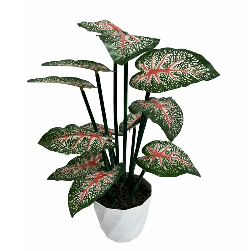 گلدان به همراه گل مصنوعی مدل فراگ کد 66