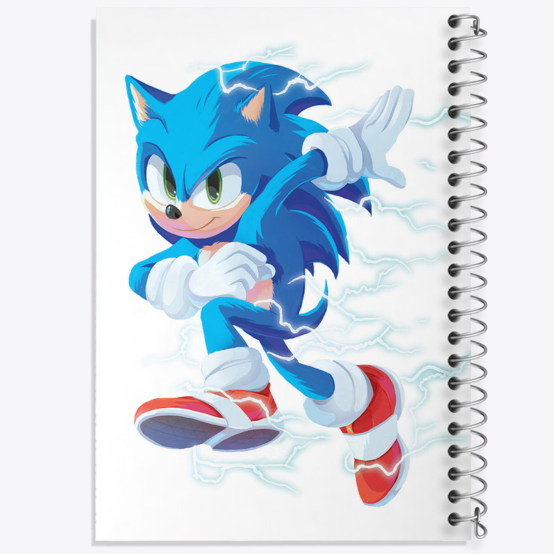دفتر نقاشی 50 برگ خندالو طرح سونیک (Sonic) کد 37011