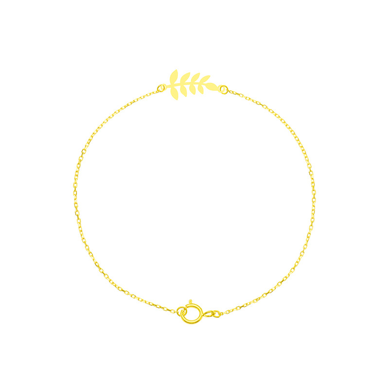 پابند طلا 18 عیار زنانه ترابی گالری مدل خوشه GAN014