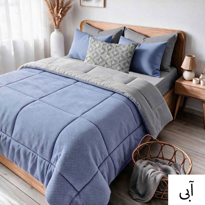 سرویس روتختی 1 نفره 5 تکه نوپه هوم مدل مخمل LV01