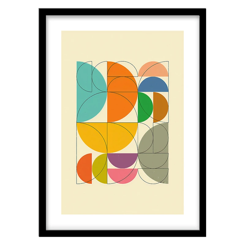 تابلو دکوراتیو فورنیمو مدل Abstract Geometric کد 0522B