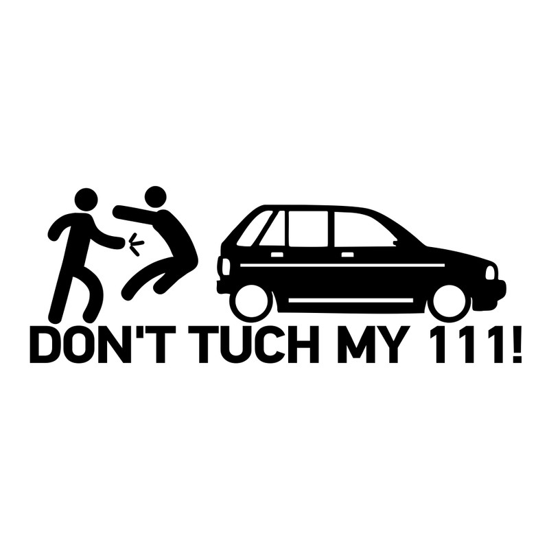 برچسب بدنه خودرو ماتریسیو طرح Dont Tuch My 111 کد MT-B340