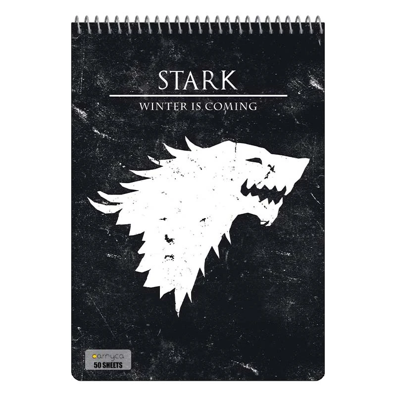 دفتر نقاشی 50 برگ سیمی کارنیکا طرح بازی تاج و تخت Game of Thrones کد 47728