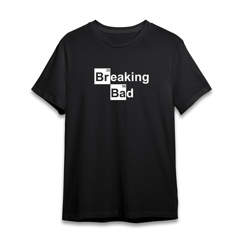 تی شرت آستین کوتاه مردانه مدل BREAKING BAD کد P044 رنگ مشکی