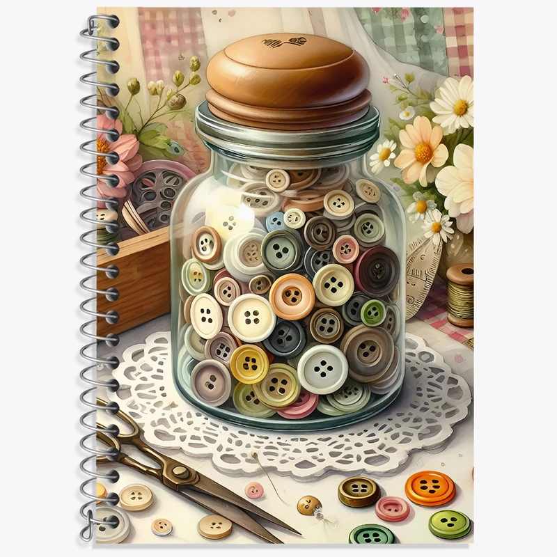 دفتر نت موسیقی 50 برگ خندالو طرح چرخ خیاطی کد N2010