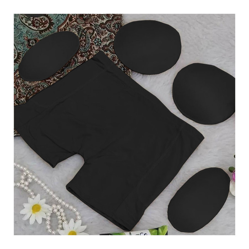 شورت گنی زنانه غوغا مدل پروتز بغل ران متحرک کد mn-0187MESH