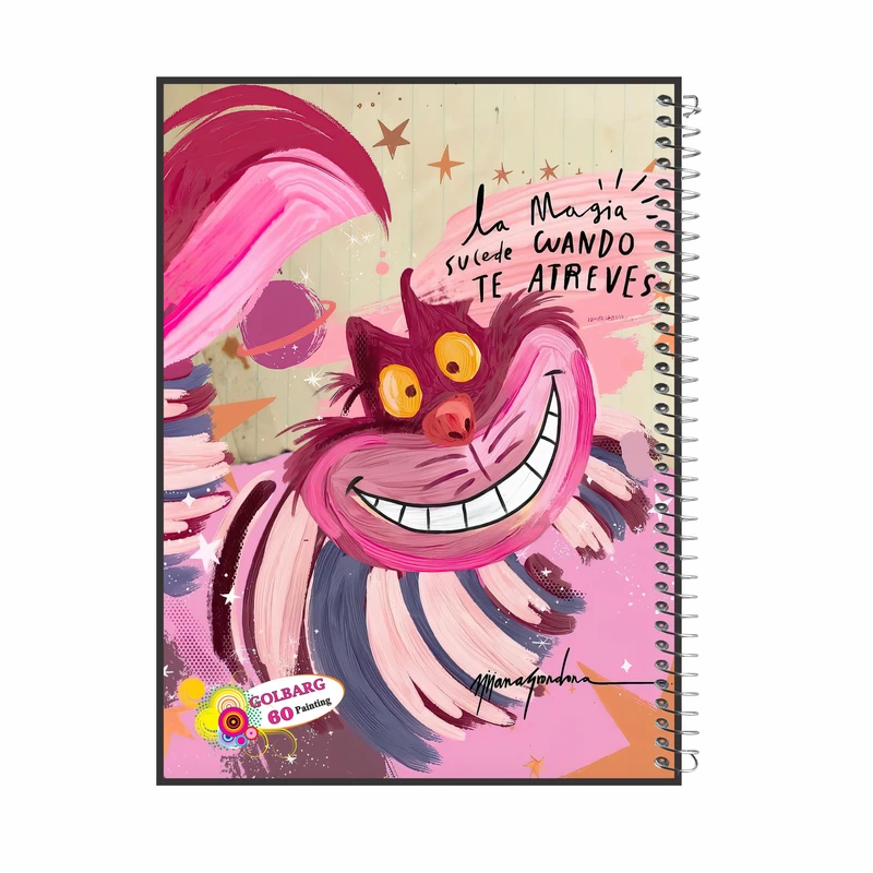 دفتر نقاشی 60 برگ گلبرگ  طرح گربه اشرافی کد 60223