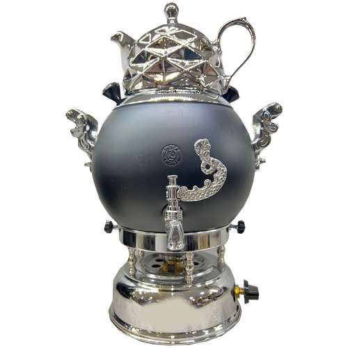 سماور گازی البرز مدل ترموکوبلی 3 کاره ظرفیت 6 لیتر به همراه قوری