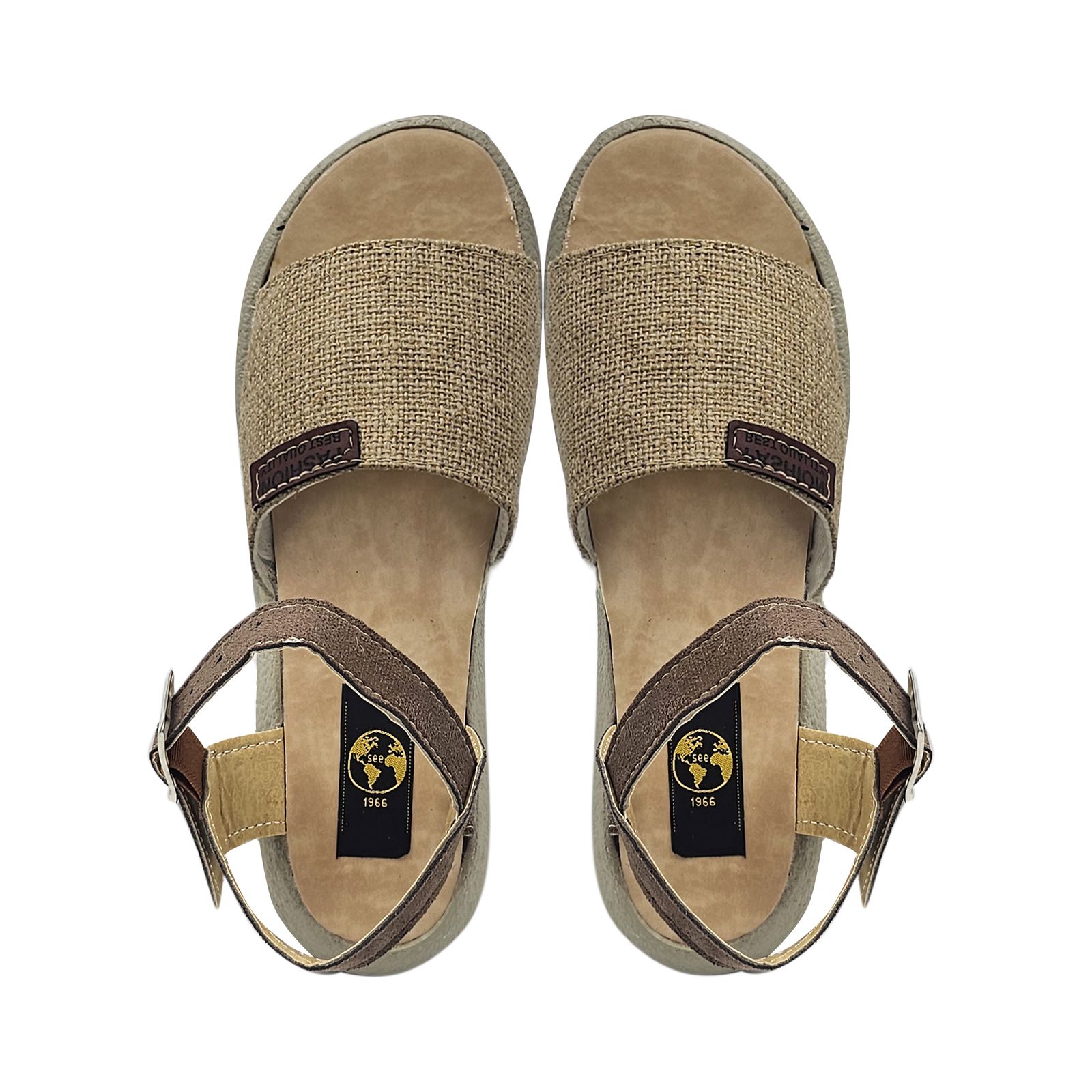 صندل زنانه سیی مدل کتان سنتی کد 2107.2 -  - 2