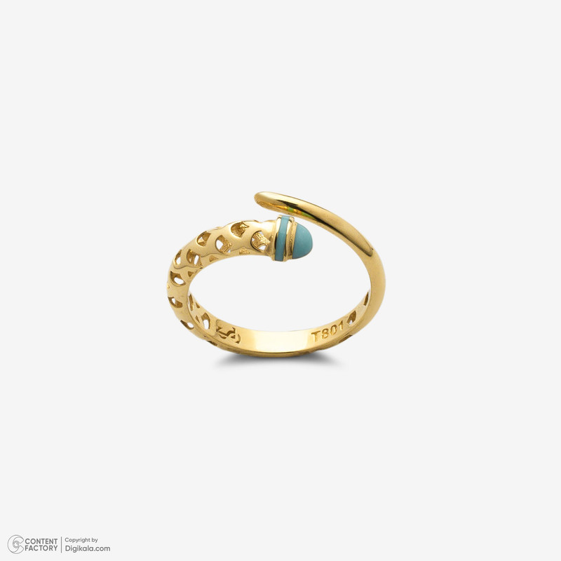 انگشتر طلا 18 عیار زنانه جواهری راز مدل R249-3  - 8