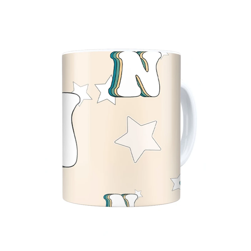 ماگ ترمه طراحان ایده مدل حرف N رترو کد cfp2938