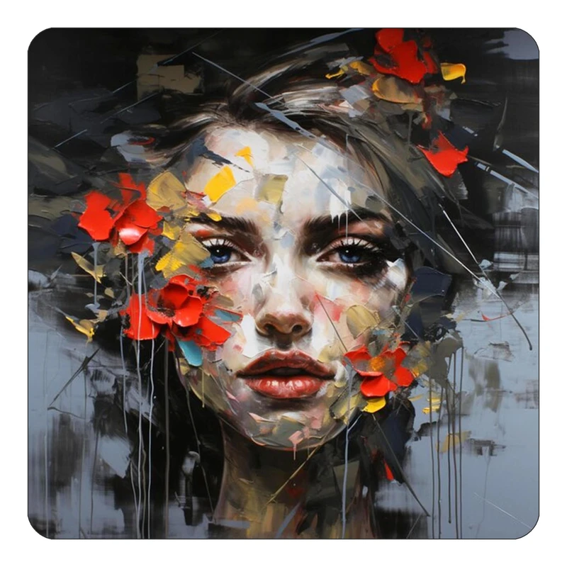 مگنت کاکتی طرح نقاشی رنگ روغن مدل mp72757