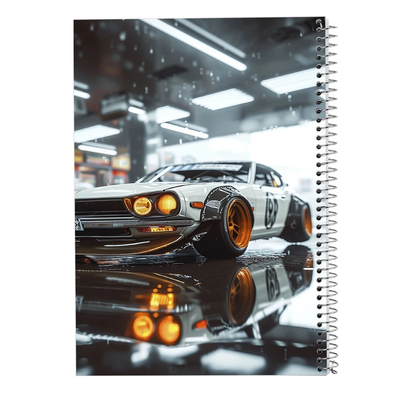 دفتر ژورنال نویسی 50 برگ مدوپد مدل نقطه ای طرح need for speed کد DF13604