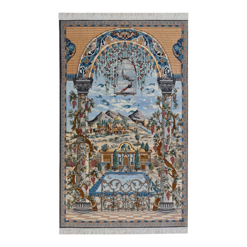 فرش دستبافت سه متری مدل اصفهان کد 1295