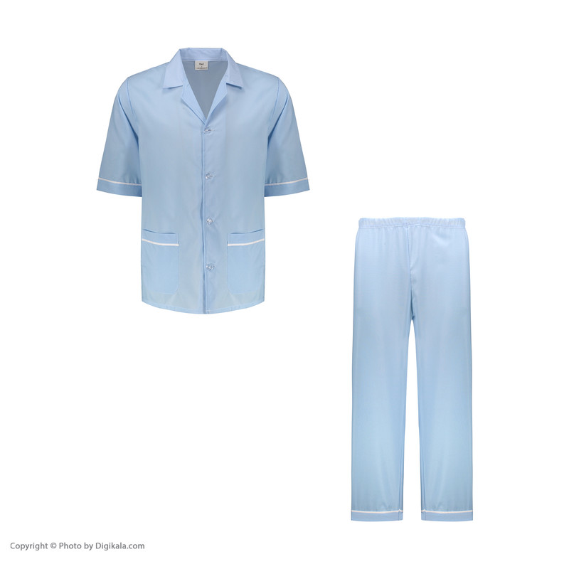 روپوش و شلوار بیمار مردانه کد razi-39601 روپوش و شلوار بیمار مردانه کد razi-39601