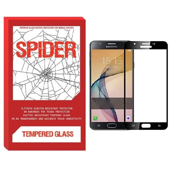 محافظ صفحه نمایش اسپایدر مدل FUL مناسب برای گوشی موبایل سامسونگ Galaxy j7 prime