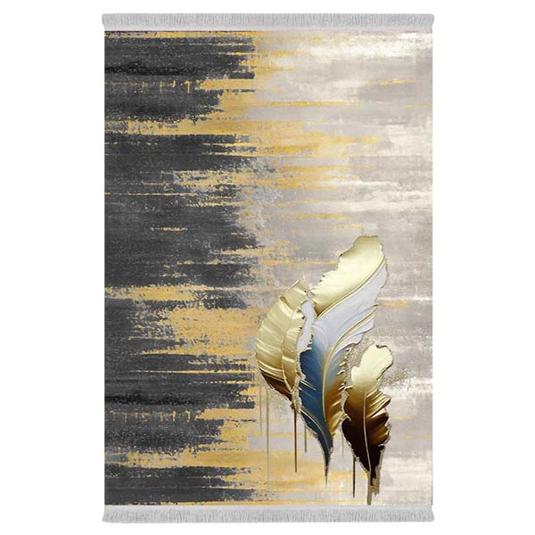 فرش پارچه‌ای دفه مدل فرشینه طرح مدرن کد 412