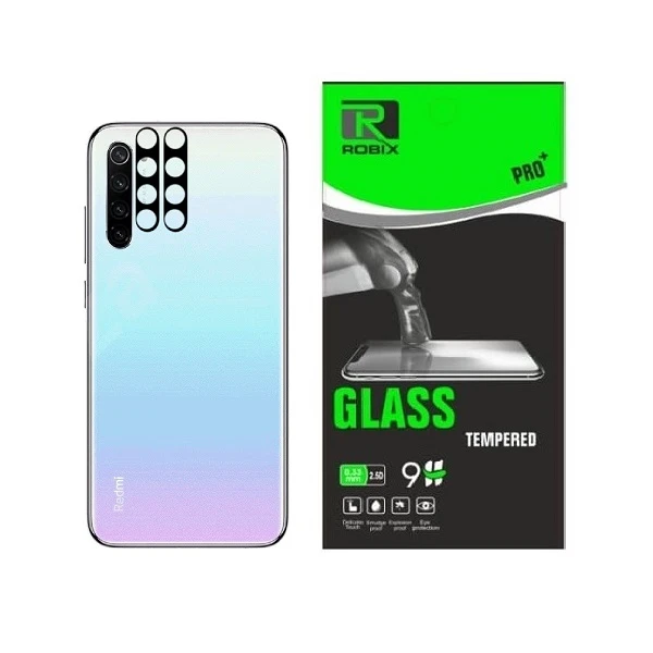 محافظ لنز دوربین روبیکس مدل FLZ-8-8T مناسب برای گوشی موبایل شیائومی Redmi Note 8 / Note 8t بسته 2 عددی