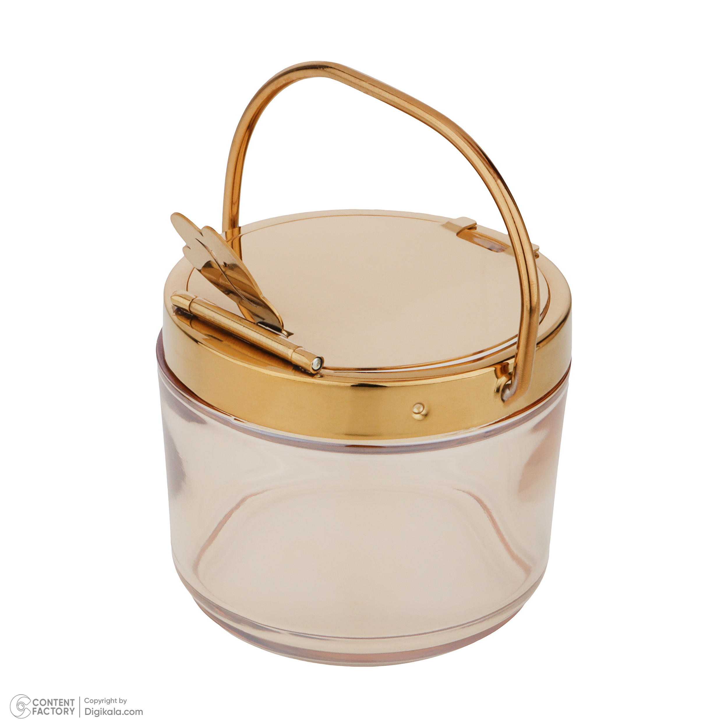 ظرف مربا و عسل مدل شیشه ای با طرح زنبور عسل - بدون بازو