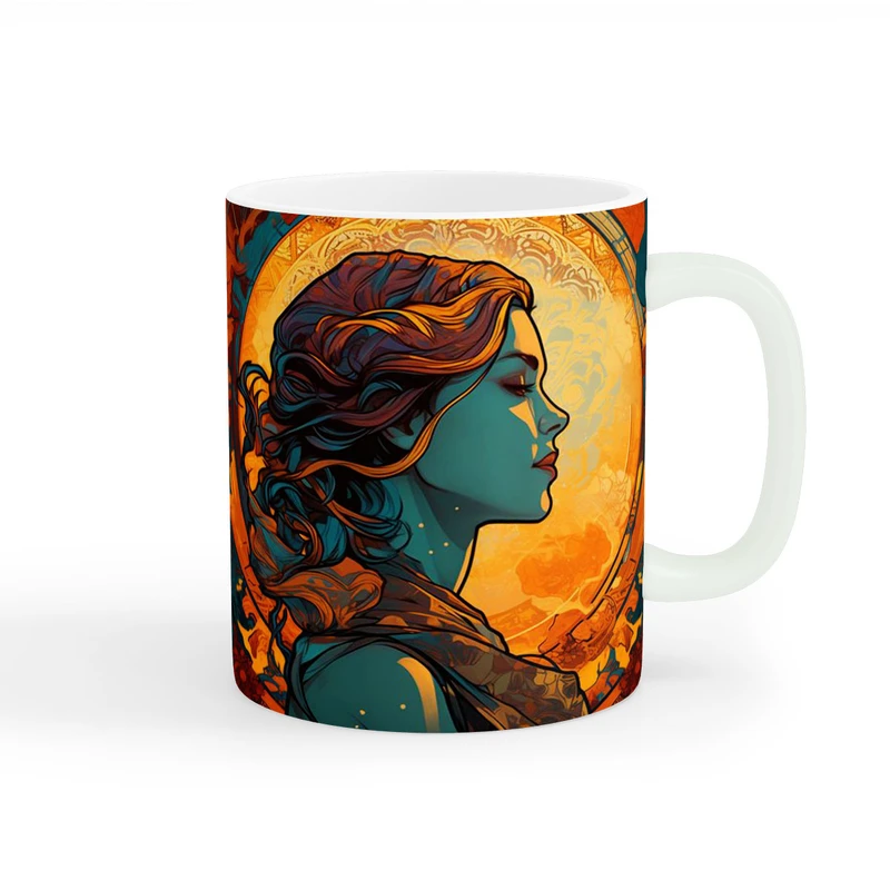 ماگ طرح دخترانه دختر کیوت کد wall-8442