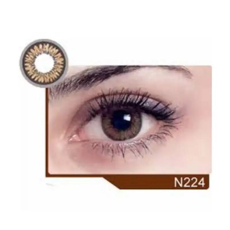 لنز چشم نئوکاسمو مدل 224 رنگ قهوه ای دور دار