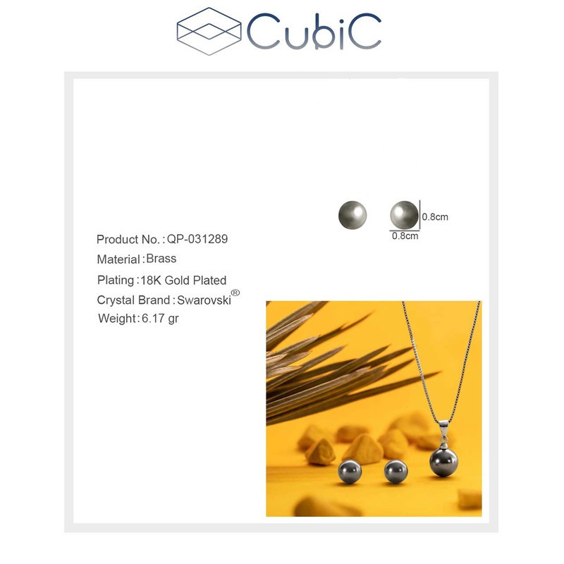 گوشواره زنانه کوبیک مدل QE-63903