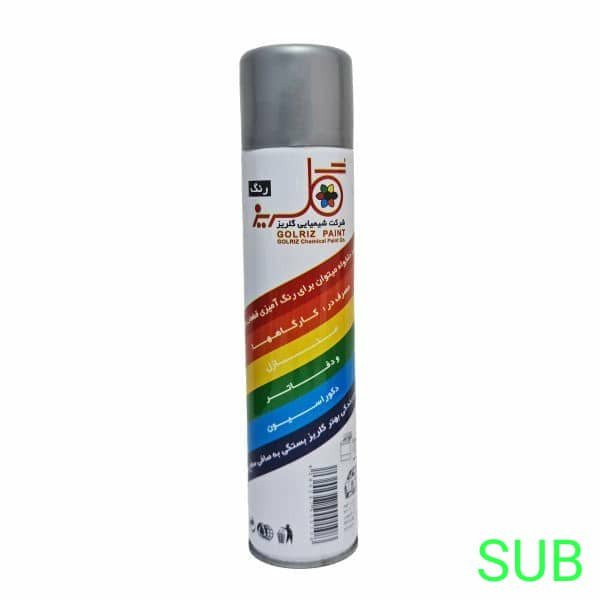 اسپری رنگ نقره ای گلریز کد G 300 حجم 300 میلی لیتر