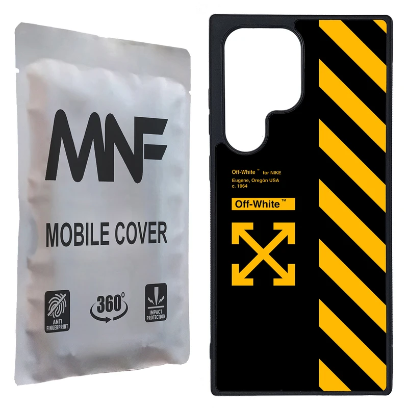 کاور ام ان اف طرح Off White کد P-216 مناسب برای گوشی موبایل سامسونگ Galaxy S23 Ultra