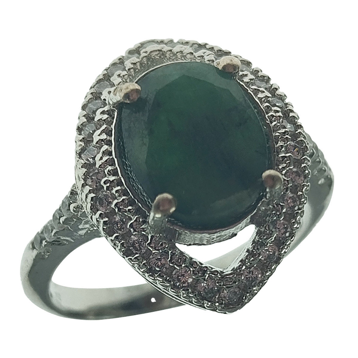 انگشتر نقره زنانه سلین کالا مدل زمرد کد 59 انگشتر نقره زنانه سلین کالا مدل زمرد کد 59