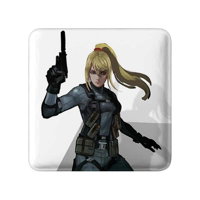 مگنت خندالو طرح بازی متروید (Metroid) مدل مربعی کد 35699