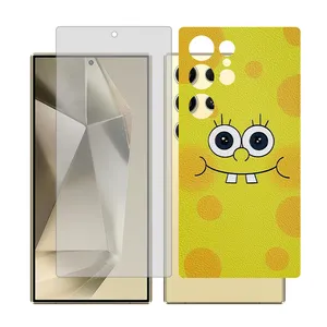 Glass Together model matte screen protector for Samsung S24 Ultra mobile phone with back cover sticker