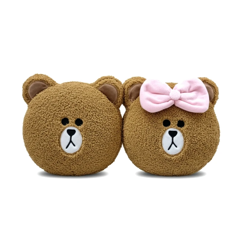 کوسن کودک مدل زوج خرس تدی سایز ۲۵×۲۵ سانتی متر بسته دو عددی