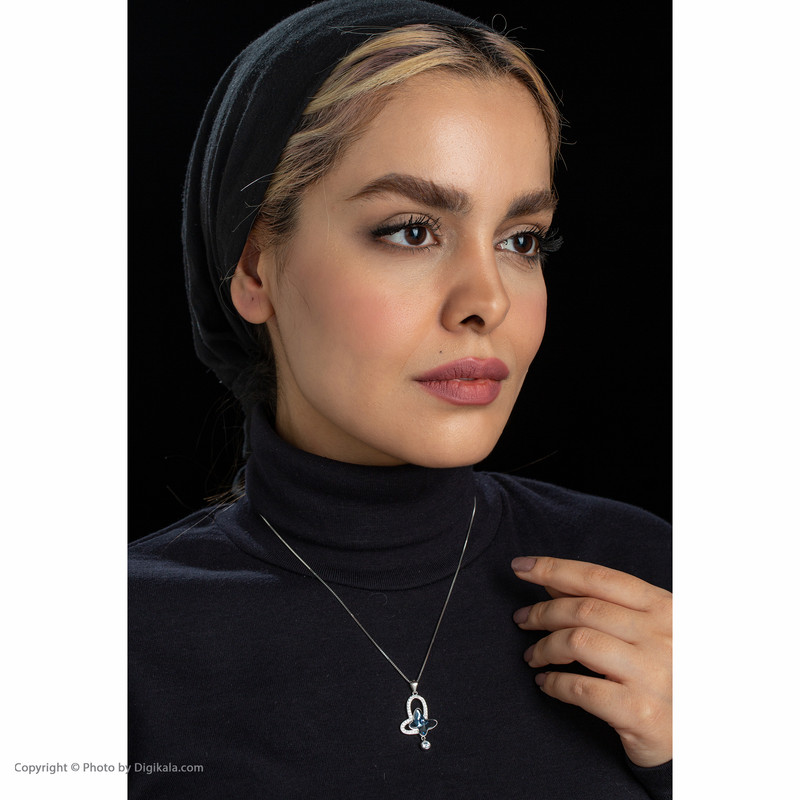 گردنبند نقره زنانه کوبیک مدل QB-7910