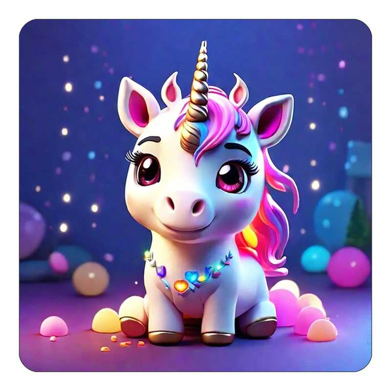 مگنت کاکتی طرح اسب تک شاخ و یونیکورن مدل mp30776