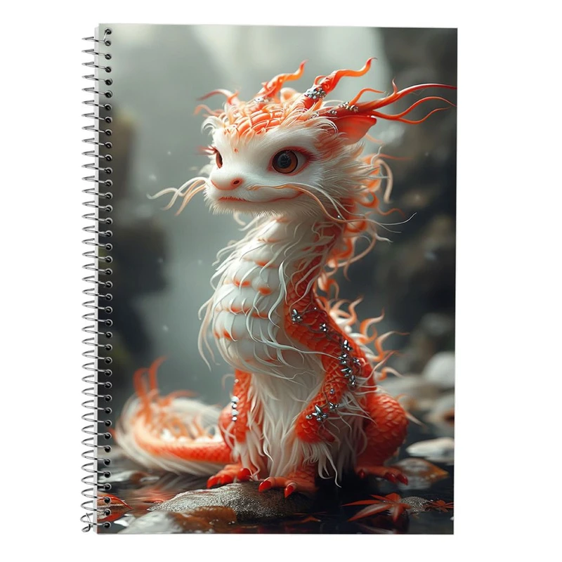 دفتر لغت 50 برگ مدوپد طرح اژدها کد DF16799