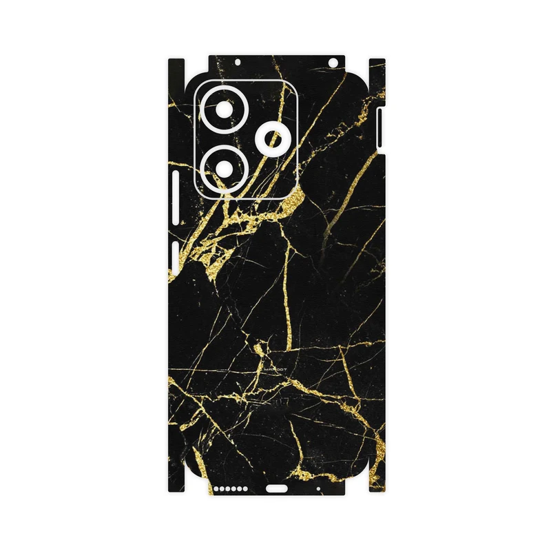 برچسب پوششی ماهوت مدل Graphite_Gold_Marble-FullSkin مناسب برای گوشی موبایل شیائومی Redmi 13x