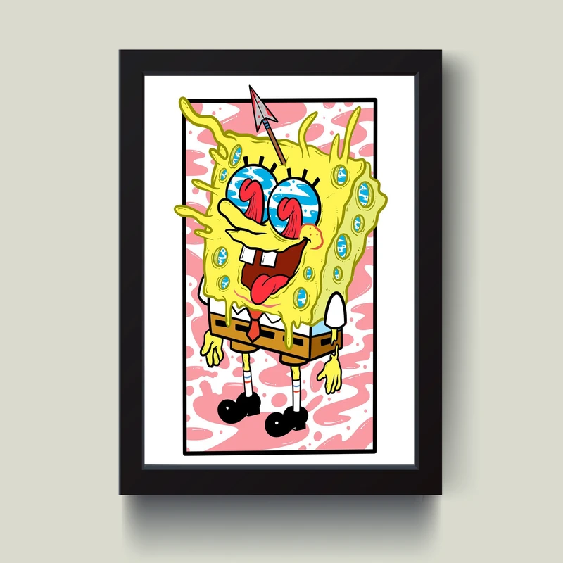 تابلو مدل دکوراتیو باب اسفنجی sponge bob کدG8-34