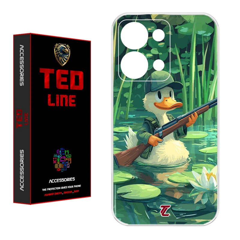 کاور تد لاین طرح اردک کد 1123 مناسب برای گوشی موبایل شیائومی Redmi Note 13 4G